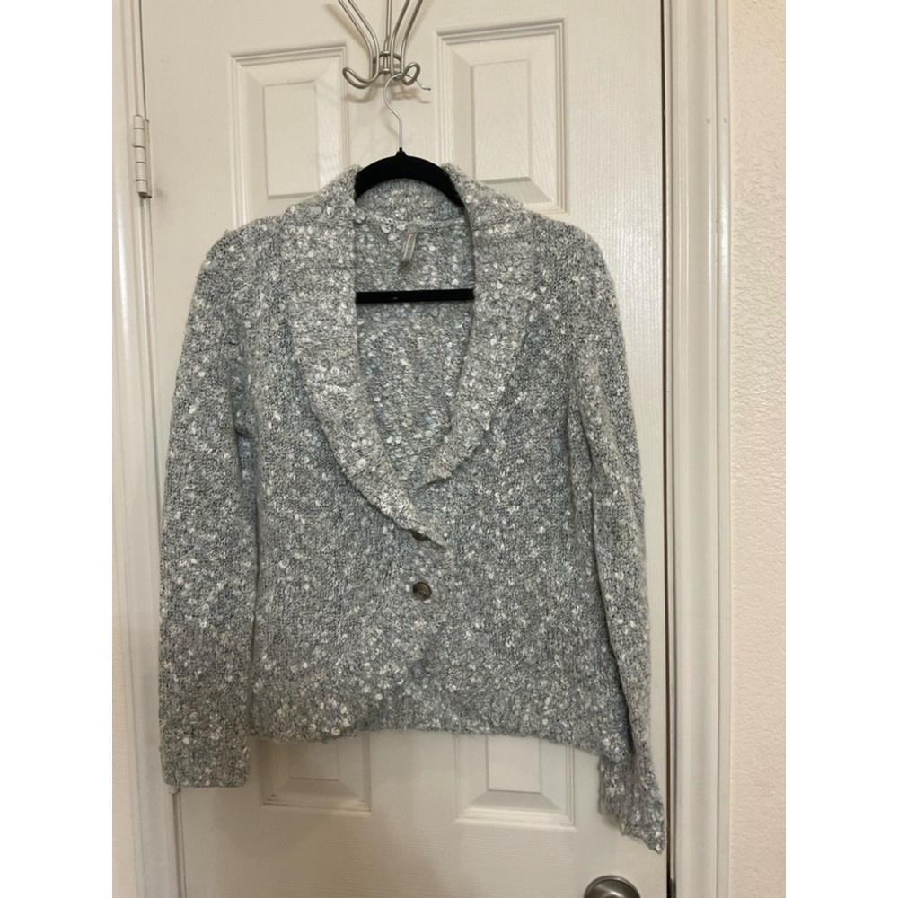 Women's Hanna Andersson Blazer Cardigan, Size S Gray
